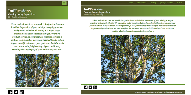 ImPRessions home page image